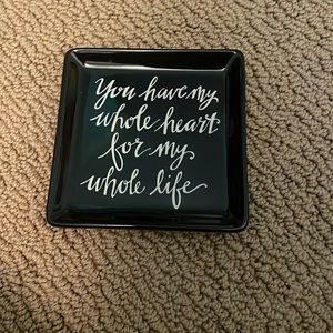 Jewelry dish, engagement ring dish, cute love pottery